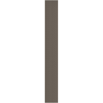 Mexen Ovalo 01 drážkované flexibilní nástěnné lamely 280 x 36 cm, technická dýha, šedý dub - S130-280-01-043