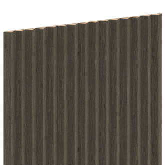 Mexen Ovalo 01 drážkované flexibilní nástěnné lamely 280 x 36 cm, technická dýha, dub Mocca - S130-280-01-045