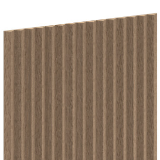 Mexen Ovalo 01 drážkované flexibilní nástěnné lamely 280 x 36 cm, technická dýha, světlý ořech - S130-280-01-047