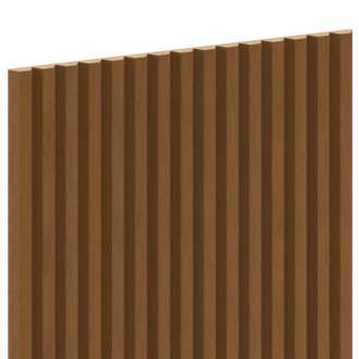 Mexen Ovalo 02 drážkované flexibilní nástěnné lamely 280 x 36 cm, technická dýha, přírodní dub - S130-280-02-042