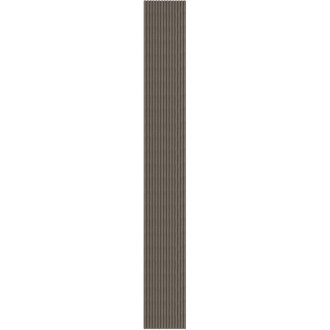 Mexen Ovalo 02 drážkované flexibilní nástěnné lamely 280 x 36 cm, technická dýha, šedý dub - S130-280-02-043