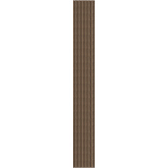 Mexen Ovalo 02 drážkované flexibilní nástěnné lamely 280 x 36 cm, technická dýha, tmavý ořech - S130-280-02-044