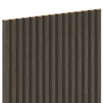 Mexen Ovalo 02 drážkované flexibilní nástěnné lamely 280 x 36 cm, technická dýha, dub Mocca - S130-280-02-045