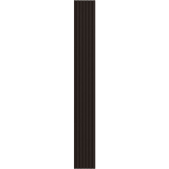 Mexen Ovalo 02 drážkované flexibilní nástěnné lamely 280 x 36 cm, technická dýha, Černý dub - S130-280-02-046