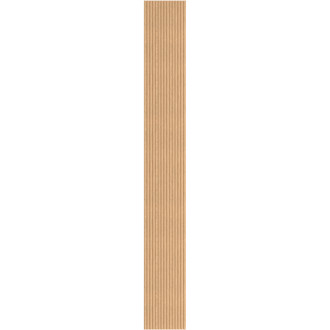 Mexen Ovalo 03 drážkované flexibilní nástěnné lamely 280 x 36 cm, technická dýha, bělený dub - S130-280-03-040