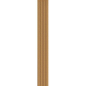 Mexen Ovalo 03 drážkované flexibilní nástěnné lamely 280 x 36 cm, technická dýha, klasický dub - S130-280-03-041