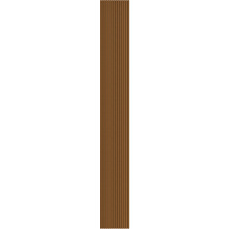 Mexen Ovalo 03 drážkované flexibilní nástěnné lamely 280 x 36 cm, technická dýha, přírodní dub - S130-280-03-042
