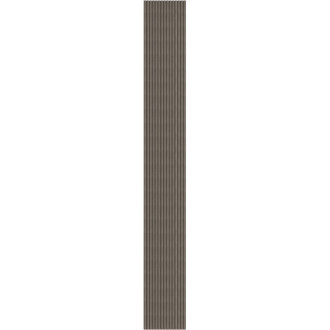 Mexen Ovalo 03 drážkované flexibilní nástěnné lamely 280 x 36 cm, technická dýha, šedý dub - S130-280-03-043