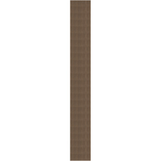 Mexen Ovalo 03 drážkované flexibilní nástěnné lamely 280 x 36 cm, technická dýha, tmavý ořech - S130-280-03-044