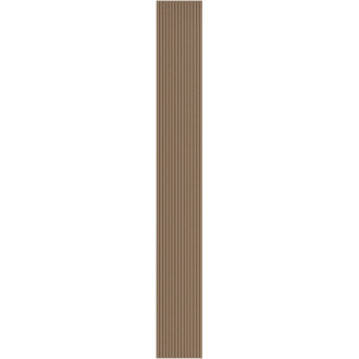 Mexen Ovalo 03 drážkované flexibilní nástěnné lamely 280 x 36 cm, technická dýha, světlý ořech - S130-280-03-047