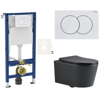 Závěsný WC set do lehkých stěn / předstěnová SAT Brevis SIKOGESBREBLD01