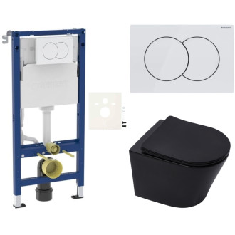 Závěsný WC set do lehkých stěn / předstěnová SAT Infinitio SIKOGESINFBLD01
