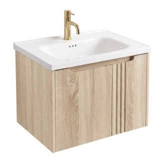 Koupelnová skříňka s umyvadlem Rea Rivo DB86-60L-3 Light 60cm