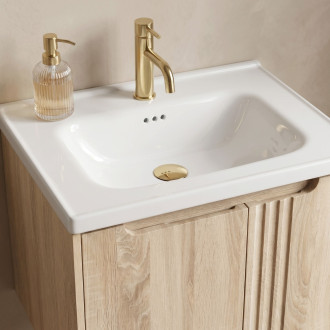 Koupelnová skříňka s umyvadlem Rea Rivo DB86-60L-3 Light 60cm