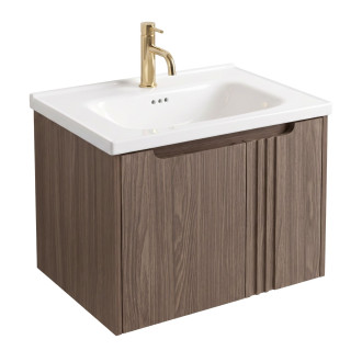 Koupelnová skříňka s umyvadlem Rea Rivo DB86-60L-1 Dark 60cm