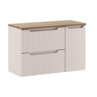 Comad SET-NOC B OAK 90CM S LC Koupelnová sestava 90 cm s deskou a cargo skříňkou