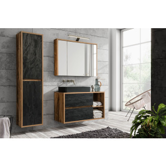 Comad HAMPTON CONCRETE 84-100 FSC Zrcadlová skříňka 100CM