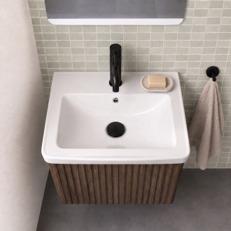 Koupelnová skříňka s umyvadlem Rea DB85-50-1 Orio Dark 50cm