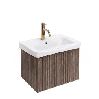 Koupelnová skříňka s umyvadlem Rea DB85-50-1 Orio Dark 50cm