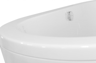 BESCO vana volně stojící  VICTORIA, 1600×750 mm, bílá barva, sanitární kompozit VANCIV160
