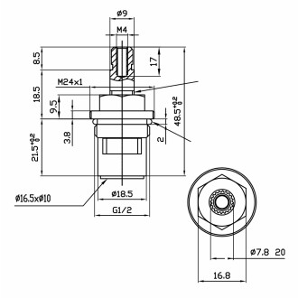 Mereo Kartuš pro baterii CBS, CBL, teplá voda M-CB401G