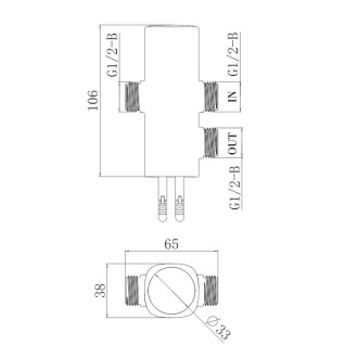 Mereo Přepínač sprchy a horní sprchy pro CB95001S