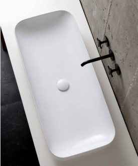 Umyvadlo SOFT - na desku / zápustné - 75 × 40 cm