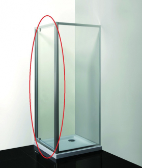 sprchové dveře SMART - ALARO, 100x190 cm, chrom/čiré sklo - bez vaničky OLBALA100CCBV