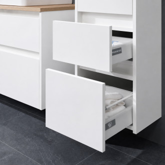 Mereo Opto koupelnová skříňka vysoká 125 cm, pravé otevírání, bílá