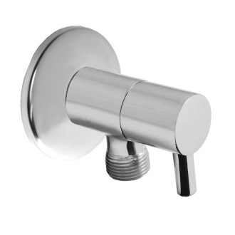 Mereo Rohový kohout 1/2"x3/8", chromovaný, bez filtru, s keramickou kartuší a páčkou CR35D