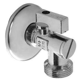 Mereo Pračkový kohout 1/2""x3/4", chromovaný, se zpětnou klapkou, filtrem a růžicí CR39A