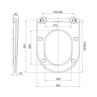 Mereo WC sedátko Slim duroplast, Soft - Close, celonerez. panty - Easy Lock, bílé CSS113S