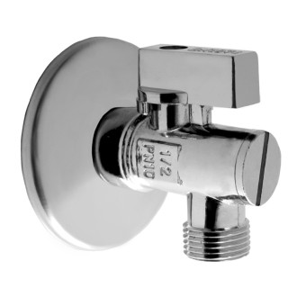 Mereo Rohový kohout 1/2" x 3/8", chromovaný, s filtrem a růžicí, páka kov CR37AK