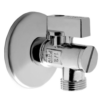 Mereo Rohový kohout 1/2" x 1/2", chromovaný, s filtrem a růžicí CR38A