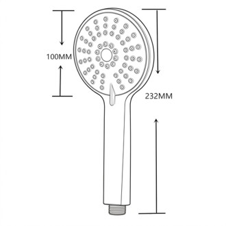 Mereo Ruční sprcha třípolohová pro CB60101SP plast/chrom CB465SP