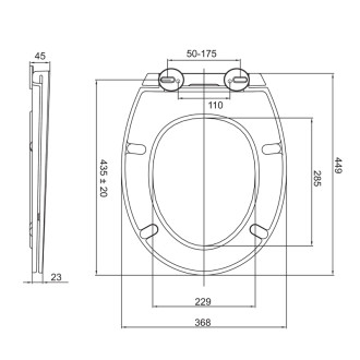 Mereo WC sedátko Slim duroplast, Soft - Close, celonerez. panty - Easy Lock, bílé CSS114S