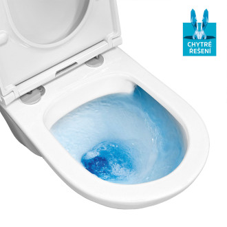 WC závěsné, RIMLESS, 530x355x360, keramické, včetně sedátka CSS124 VSD81S2