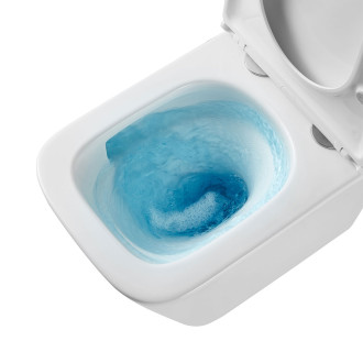 Mereo WC závěsné kapotované, Smart Flush RIMLESS, 490x340x350, keramické, vč. sedátka CSS118S