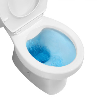 Mereo WC kombi, RIMLESS, spodní odpad s armaturou, 12 ks