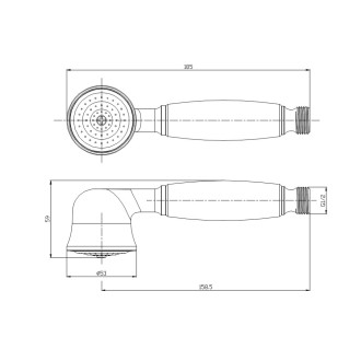 Mereo Ruční sprcha pro CBL 601, CBL 901 jednopolohová CBL601S