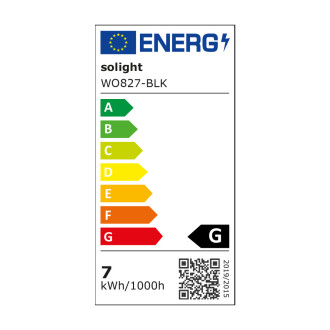 Mereo Led koupelnové osvětlení nad zrcadlo, černá, 40 cm, 7 W, 455 lm, 4000 K, IP44, 230 V