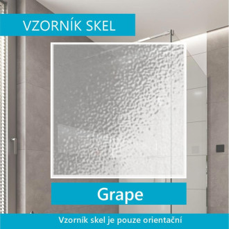 Mereo Kora sprchový kout obdélníkový, 90x80x185 cm, bílý ALU, sklo Grape 5 mm CK34121Z