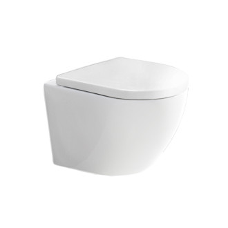 Mereo WC závěsné kapotované, RIMLESS, 490x370x360, keramické, vč. sedátka CSS126