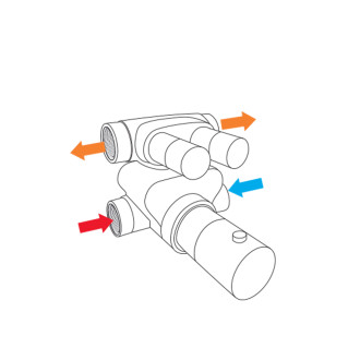 Mereo Sprchový set: CB60106TB, CB475F, CB705C, CB110J CB60106TB4