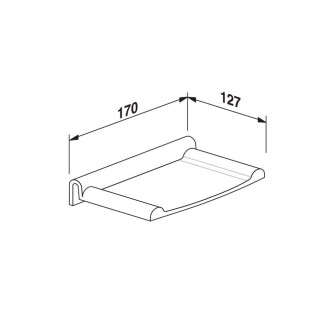 Mereo Držák na mýdlo k PR7181C,granit světlý PR7181G (60A03B60099)