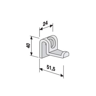 Mereo Háčky k PR7181C,antracit PR7181H (60A04000099)