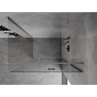 Mexen Mist-H T kabina prysznicowa uchylna prawa 70 x 75 cm, transparent, gun metal - 8A5T-070-075-95-00-P