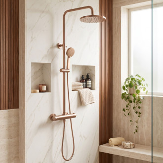 Sprchový set s termostatem Rea Parot Light Brush Copper