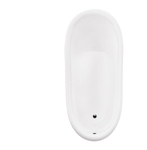 BESCO vana volně stojící OTYLIA, 1600×770 mm, bílá barva, sanitární kompozit VANMER160B