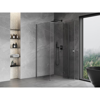 Mexen Mist-H T kabina prysznicowa uchylna prawa 100 x 100 cm, transparent, gun metal - 8A5T-100-100-95-00-P
